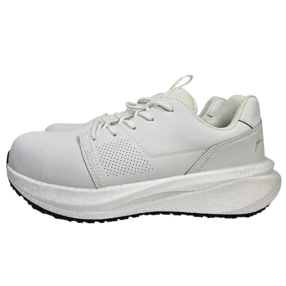 Zena White Cream Platform Lace-Up Women's Athletic Sneakers